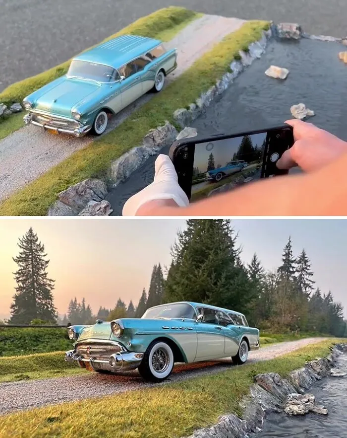 15 Y.O. Photographer Masterfully Uses Forced Perspective To Fool The Eye And Make Toy Cars Look Like Real Autos (30 Pics)