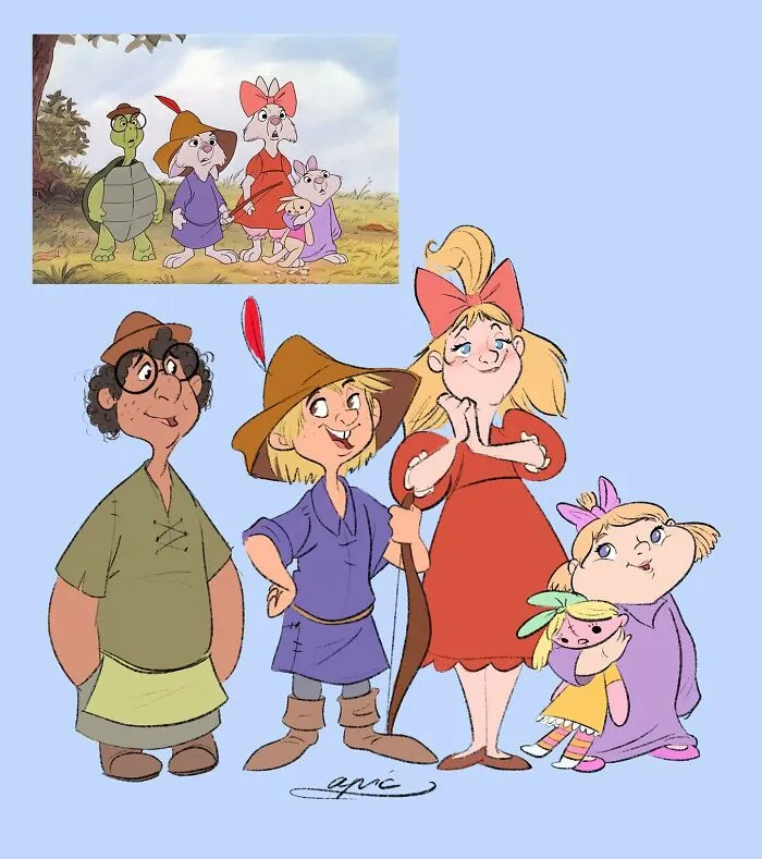 Toby Turtle, Skippy, Sis Bunny And Tagalong