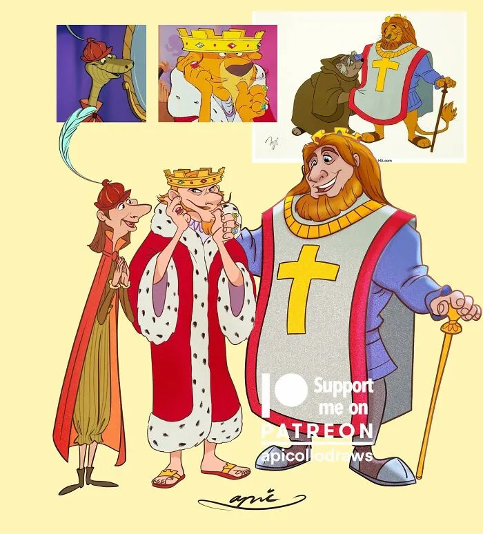 Sir Hiss, Prince John And King Richard
