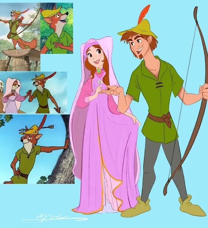 Srta. Marian y Robin Hood