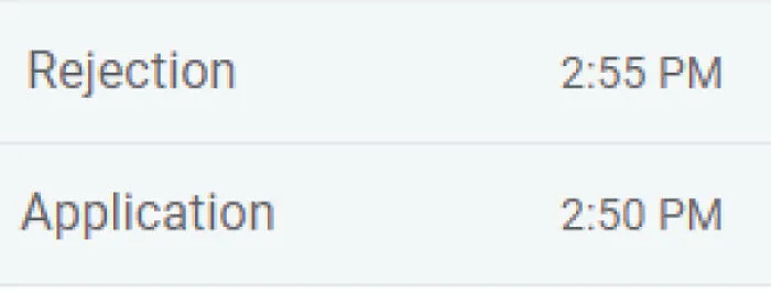 Rejected In 5 Minutes