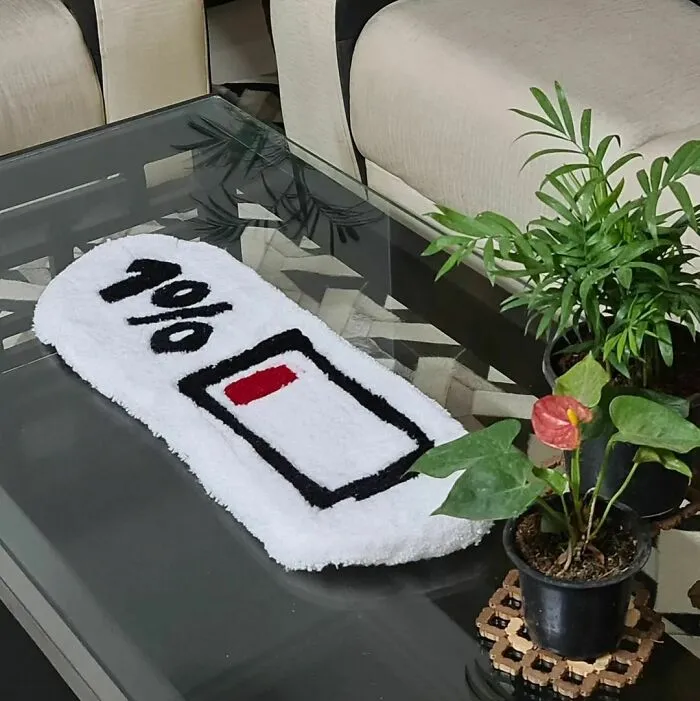 Low battery mode rug