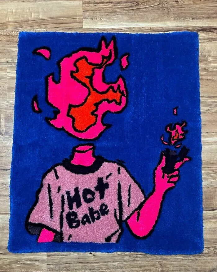 Hot person rug
