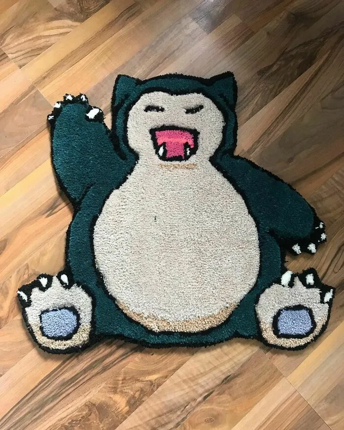 Colorful pokemon rug