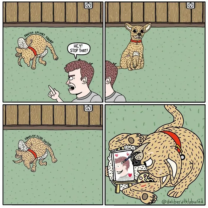 50 Funny Comics For Those With A Darker Sense Of Humor By “Deliberately Buried Comics” (New Pics)