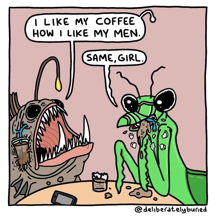 50 Funny Comics For Those With A Darker Sense Of Humor By “Deliberately Buried Comics” (New Pics)