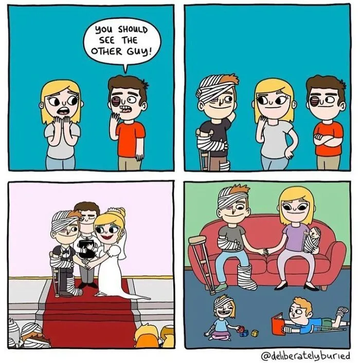 50 Funny Comics For Those With A Darker Sense Of Humor By “Deliberately Buried Comics” (New Pics)