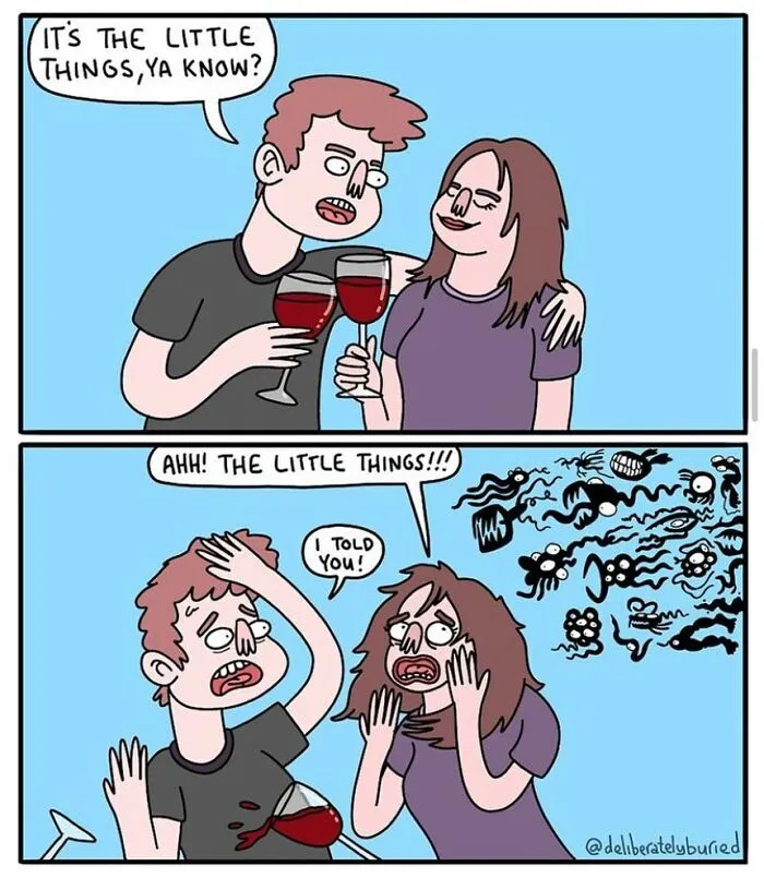 50 Funny Comics For Those With A Darker Sense Of Humor By “Deliberately Buried Comics” (New Pics)