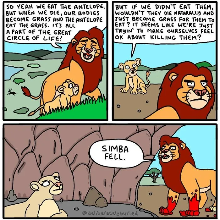 50 Funny Comics For Those With A Darker Sense Of Humor By “Deliberately Buried Comics” (New Pics)