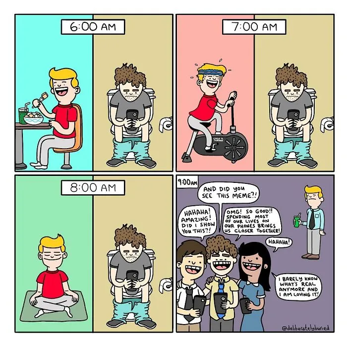 50 Funny Comics For Those With A Darker Sense Of Humor By “Deliberately Buried Comics” (New Pics)