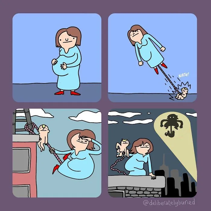 50 Funny Comics For Those With A Darker Sense Of Humor By “Deliberately Buried Comics” (New Pics)