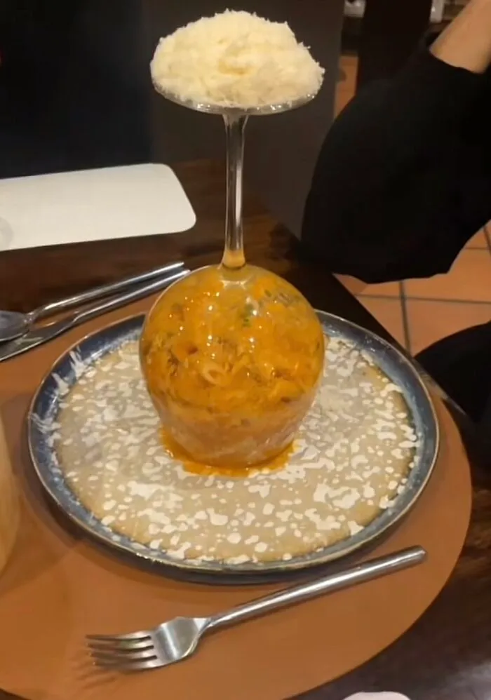 Una copa de pasta