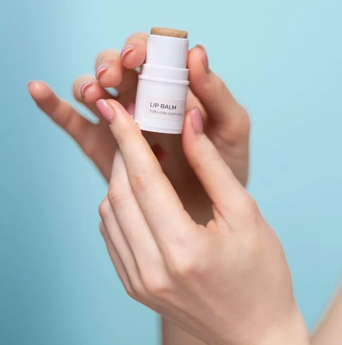 Lip Balm In Hands 