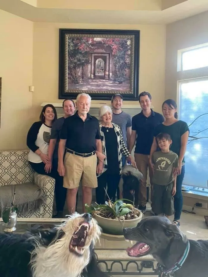 Sólo quería una bonita foto de familia