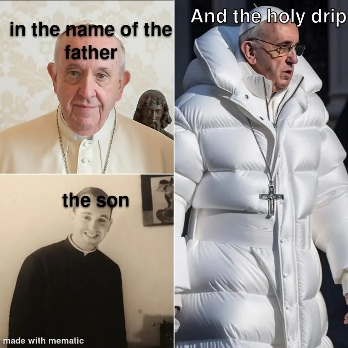 30 Of The Funniest Reactions And Memes To The Pope’s AI-Generated “Drip”
