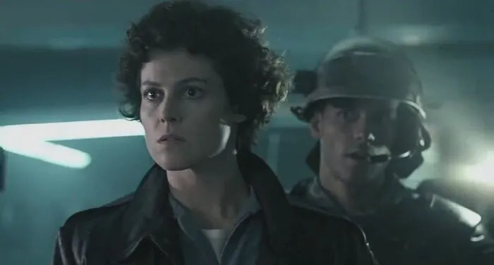 Ripley wearing leather jacket 