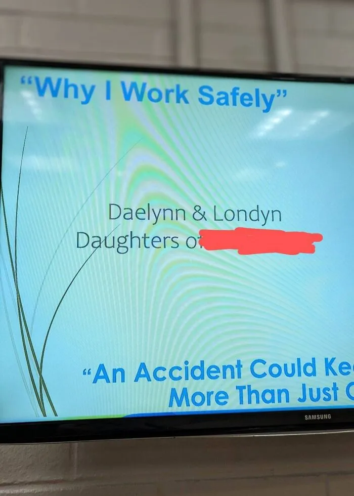 See In The Safety Section Of Where I Work