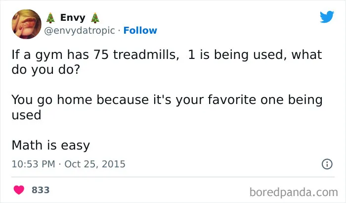Gym meme about choosing the favorite treadmill, humor for gym rats.