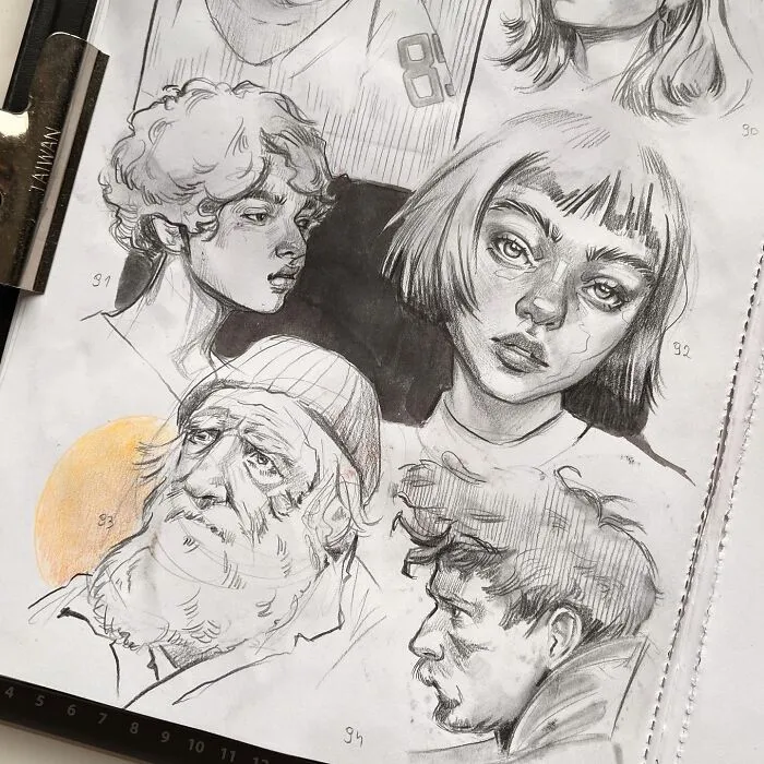I Draw Portraits Of People And Movie Characters In My Sketchbook, And Here Are 32 Of My Best Works