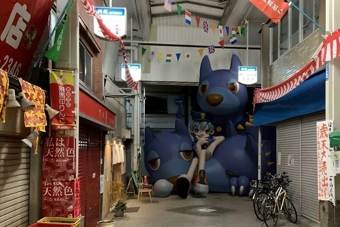 21 Giant Inflatable Female Anime Characters Digitally Placed In The City By This Japanese Artist Look Incredibly Realistic