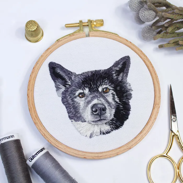 62 Lifelike Pet Portraits That I Create With The Help Of Embroidery