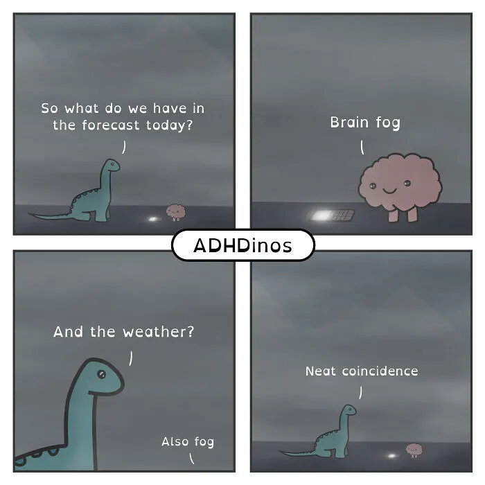 I Create Comics About What It’s Like Living With ADHD In Adulthood Through This Cute Dinosaur Character (30 New Pics)
