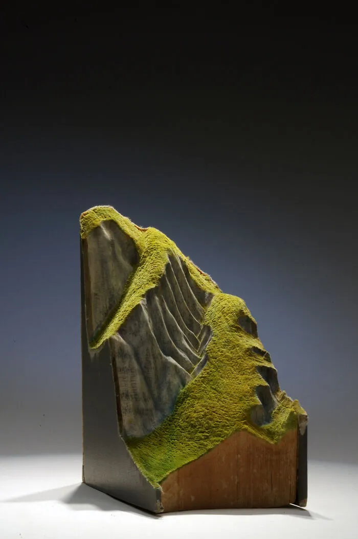 30 Stunning Landscapes That This Artist Created By Carving And Painting Old Books