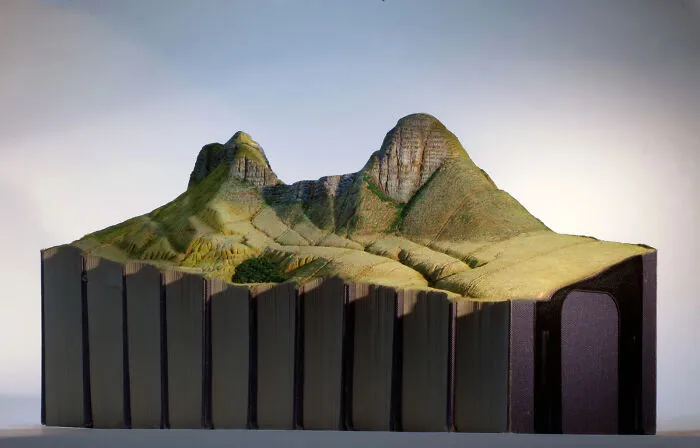 30 Stunning Landscapes That This Artist Created By Carving And Painting Old Books