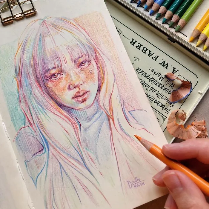 I Draw Portraits Of People And Movie Characters In My Sketchbook, And Here Are 32 Of My Best Works