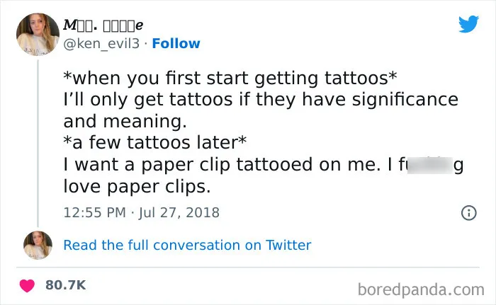 60 Funny Tweets About Tattoos That Are Worth Their Ink