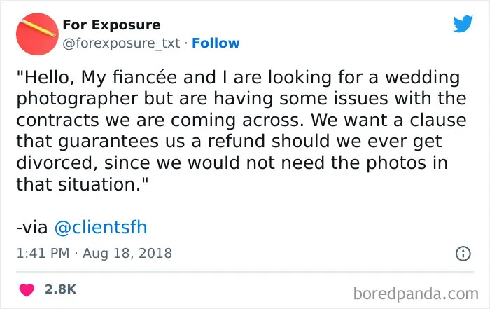 "For Exposure": 40 Screenshots Of Choosing Beggars Caught In Action When It Came To Paying For Services They Asked For