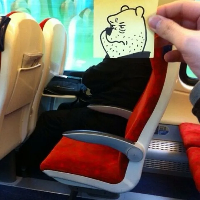 This Illustrator Turned Fellow Commuters Into Cartoonish Characters (21 Pics)