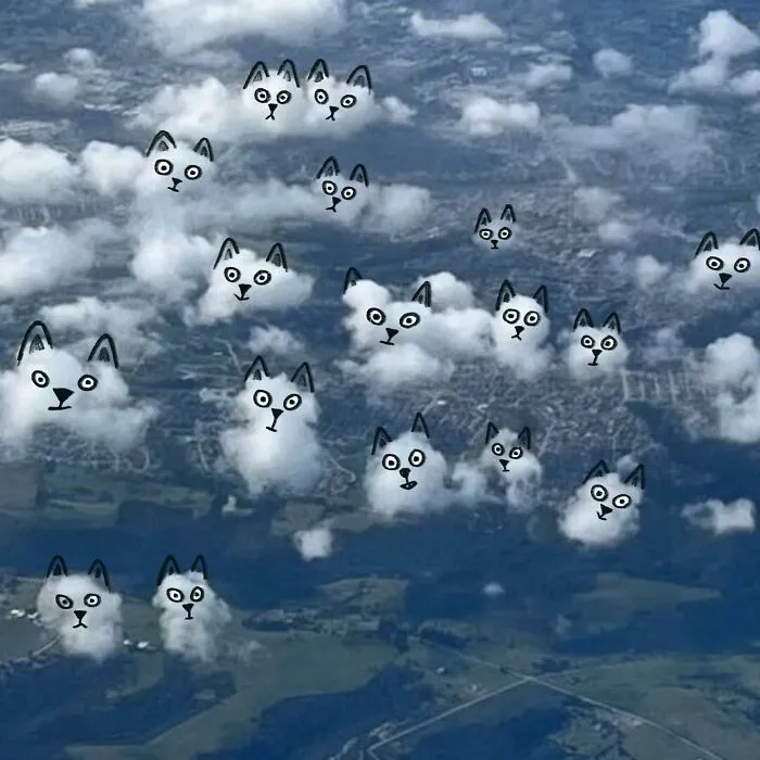 70 Adorable Illustrations Drawn On Clouds By This Artist
