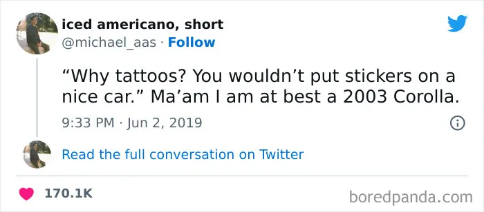 60 Funny Tweets About Tattoos That Are Worth Their Ink