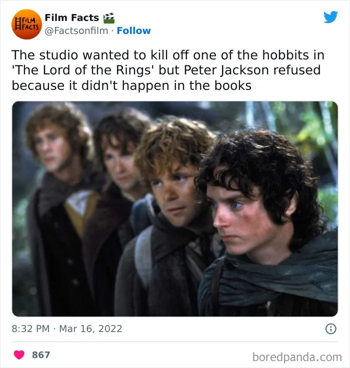 50 Surprising Movie Facts You Probably Didn't Know, As Shared On This Twitter Account (New Pics)