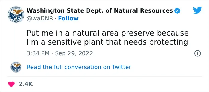 The Washington Department Of Natural Resources Twitter Has People In Stitches With These 41 Tweets