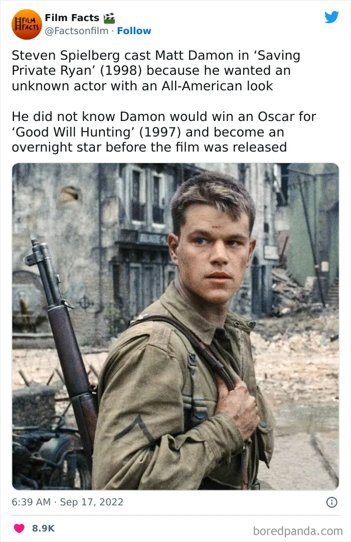50 Surprising Movie Facts You Probably Didn't Know, As Shared On This Twitter Account (New Pics)