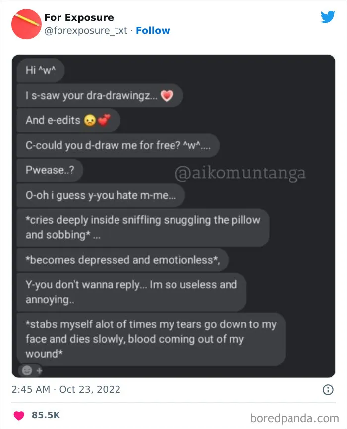 "For Exposure": 40 Screenshots Of Choosing Beggars Caught In Action When It Came To Paying For Services They Asked For