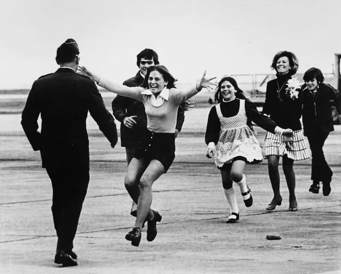 Lt. Col. Robert Stirm, Is Greeted By His Family, Returning Home After More Than Five Years As A Prisoner Of War In North Vietnam