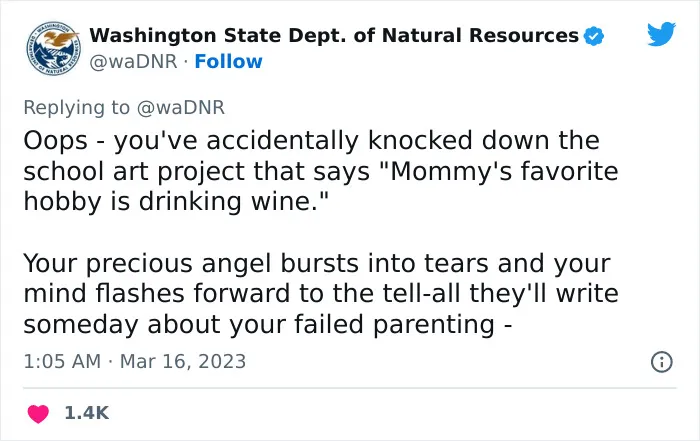The Washington Department Of Natural Resources Twitter Has People In Stitches With These 41 Tweets