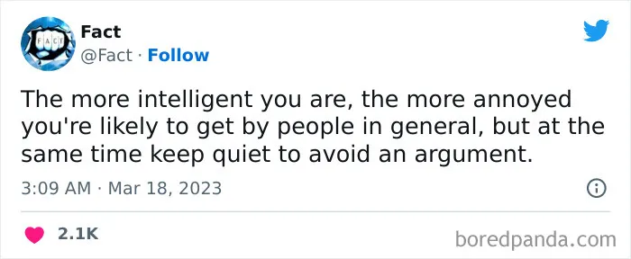 The ‘Fact’ Twitter Page Drops The Most Intriguing And Sometimes Uncomfortable Truths About Life And Here Are 40 Of Them