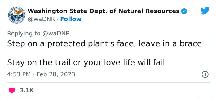 The Washington Department Of Natural Resources Twitter Has People In Stitches With These 41 Tweets