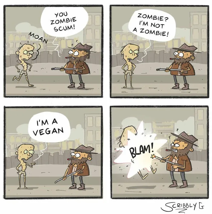 25 Unpredictable Comics With Dark Humor, Illustrated By Scribbly G (New Pics)