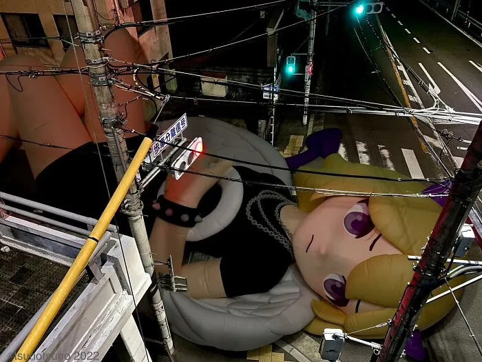 21 Giant Inflatable Female Anime Characters Digitally Placed In The City By This Japanese Artist Look Incredibly Realistic