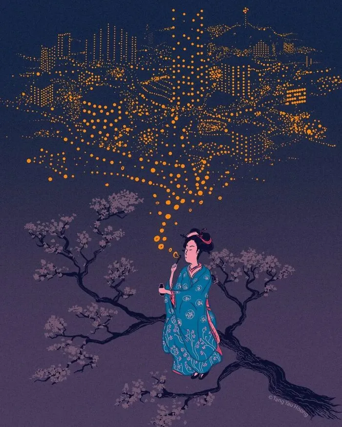 30 Ingeniosas ilustraciones que aprovechan el espacio negativo, por Tang Yau Hoong