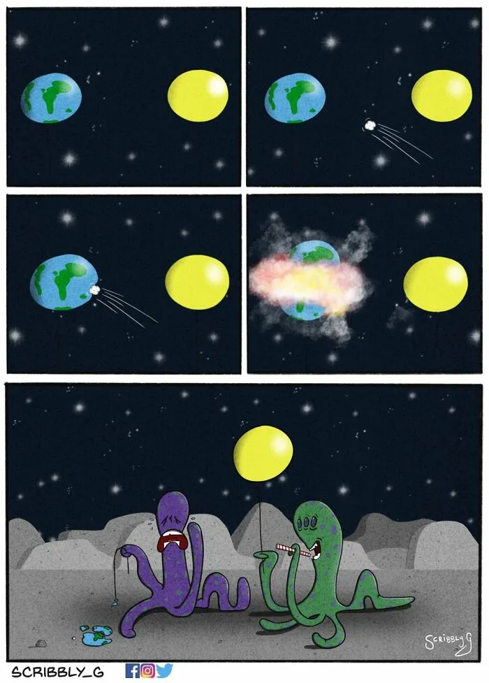 25 Unpredictable Comics With Dark Humor, Illustrated By Scribbly G (New Pics)
