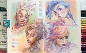 I Draw Portraits Of People And Movie Characters In My Sketchbook, And Here Are 32 Of My Best Works