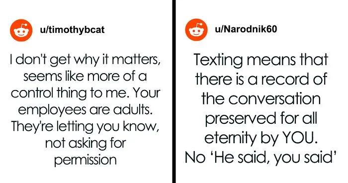"This New Age Of Texting To Call Off Literally Drives Me Insane": Manager States That People Who Text Employers Are “Unprofessional”, Gets Blasted Online