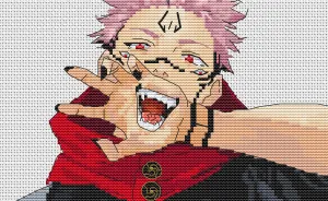 My Collection Of Anime Cross-Stitch Patterns From Jujutsu Kaisen (11 Pics)