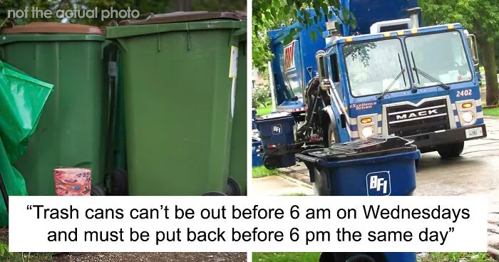 HOA Makes Homeowners Put Their Trash Cans Out At Specific Time, Regret It When They Maliciously Comply